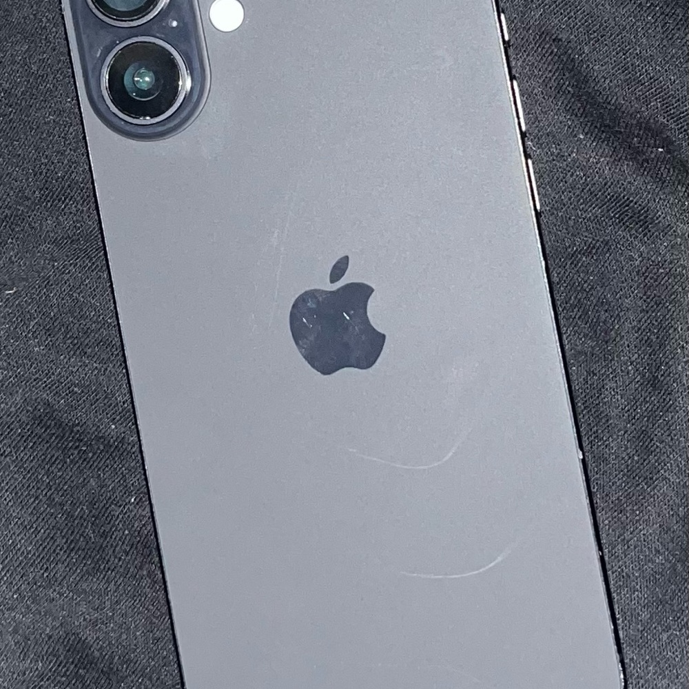 iPhone 16 Plus Apple Smartphone in Sleek Gray with Dual Cameras